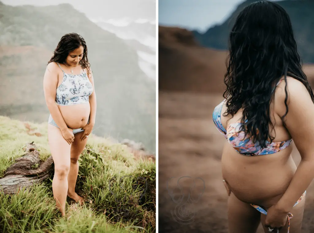 Nine months postpartum. The majority of my "excess" weight still resides in my belly