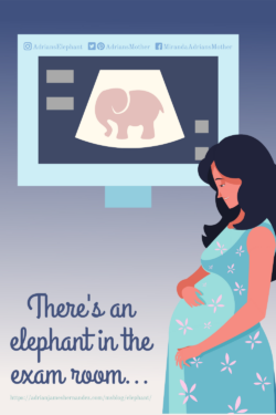 Download or click "P"/Save
button to post to Pinterest There's an elephant in the exam room